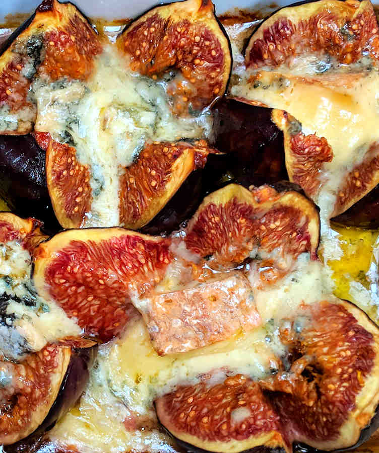 Baked Figs With Blue Cheese Recipe Cuisine Fiend